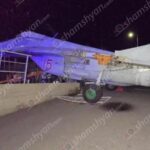У Вірменії російський винищувач врізався у стовп