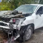 Окупанти вдарили по машині енергетиків у Білопіллі (фото)