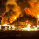 На Одещині спалахнули масштабні пожежі через атаку російських дронів
