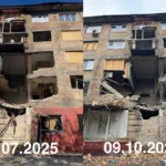Київ: обвалилася частина будинку, пошкодженого РФ 4 липня (фото)
