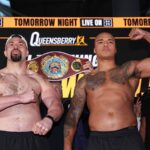 На зважуванні перед боєм Паркер і Вордлі показали різну вагу