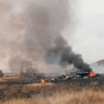 Військовий літак Туреччини впав на кордоні Грузії та Азербайджану