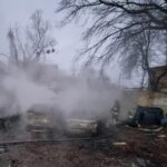 Атака на Київ: палають три багатоповерхівки